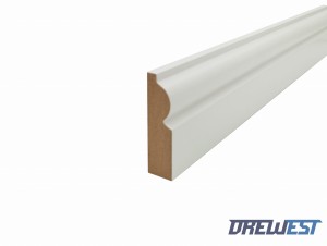 Listwa przypodłogowa 18x69x2100mm - MDF biały - 1szt
